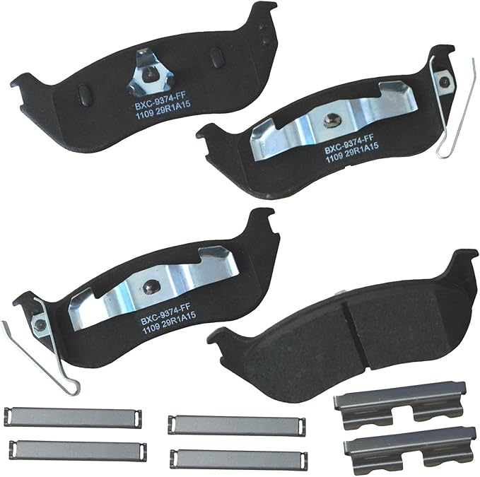 Bendix Premium SBC1109 Ceramic Rear Brake Pads for Ford Explorer 2010-2006, Explorer Sport Trac 2010-2007, Jeep Wrangler 2006-2004, Mercury Mountaineer 2010-2006
