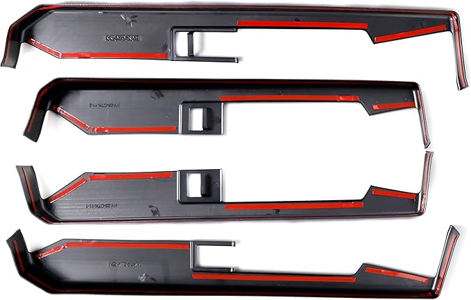Barong for Tesla Cybertruck Accessoriess Interior Stickers Door Armrest Window Lift Switch Panel Cover Trim Frame Decal Carbon Fiber Pattern（Not for 2026）
