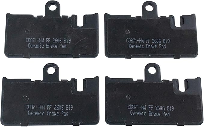 TRQ Rear Brake Pads Ceramic Compatible with 2001-2006 Lexus LS430