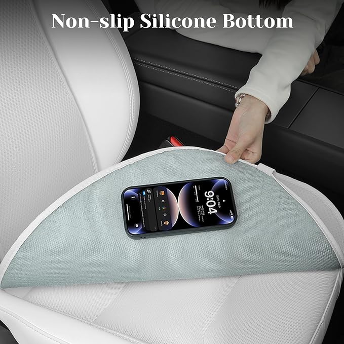 Rear Seat Cushion for Tesla Model Y Juniper 2020-2026 Car Back Seat Cover Soft and Non-Slip Car Seat Bottom Protector for Model Y Launch Series Accessories, White