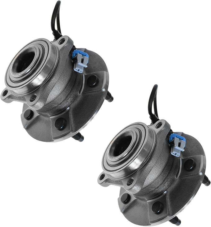 TRQ 2 Piece Rear Wheel Bearing & Hub Assembly Set Compatible with 2005-2006 Chevrolet Equinox 2006 Pontiac Torrent 2002-2007 Saturn Vue