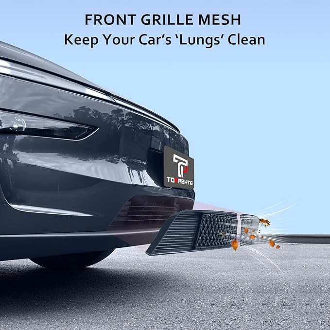 Grill Mesh Insert for Tesla Model Y Juniper 2025 2026 Car Lower Bumper Segmented Net, Front Air Inlet Vent Grille Grid Cover for New Model Y Juniper Launch Series Accessories