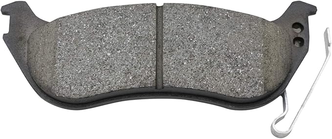 TRQ Rear Brake Pads Ceramic Hardware Wear Sensor Compatible with 2006-2010 Ford Explorer 2007-2010 Explorer Sport Trac 2003-2007 Jeep Liberty 2003-2006 Wrangler 2006-2010 Mercury Mountaineer