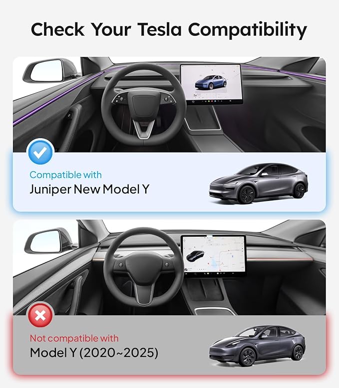 Wigoo Tesla New Model Y Juniper Accessories Sunshade Roof [Never Sag, Nano Ice-Crystal Coatings] SkyGrid Sunshade Texture, Heat Insulation Glass Roof Sun Shade, for Juniper Model Y, Light Gray