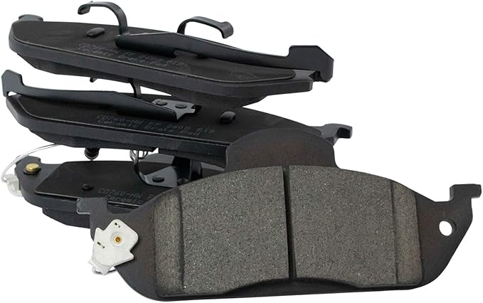 TRQ Front Brake Pads Ceramic Hardware Wear Sensor Compatible with 1998-2003 Mercedes-Benz ML320 2003-2005 ML350 1999 ML430