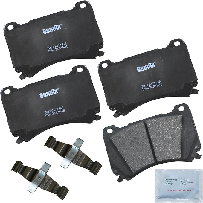 Bendix Priority1 CFC1396 Ceramic Front Brake Pads for Hyundai Equus 2011, Genesis 2014-2009