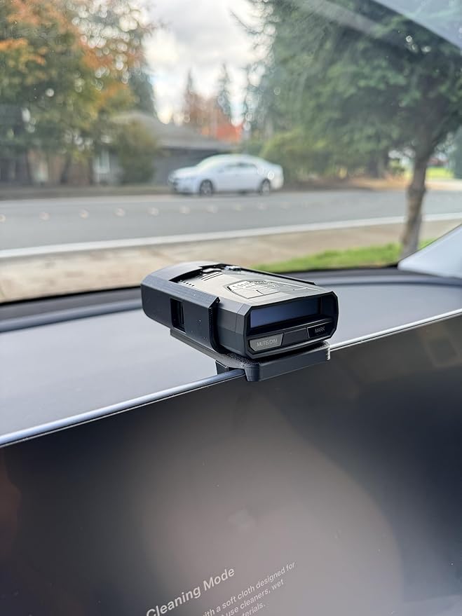 Radar Holder for Uniden R4/R4W Compatible with Tesla Vehicles - Black