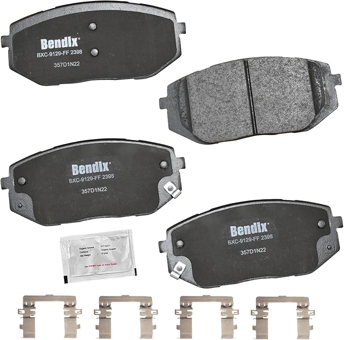Bendix Priority1 CFC2398 Ceramic Front Brake Pads for Hyundai Ioniq 5 2023-2022, Tucson 2022, Kia EV6 2023-2022, Sportage 2023-2021