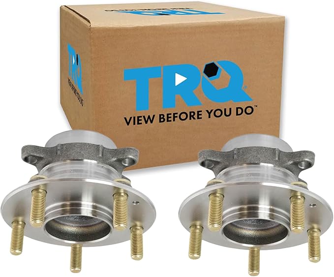 TRQ Rear Wheel Bearing and Hub Assembly Set 2 Piece Compatible with 2016-2017 Honda Civic 18-21 Civic Touring LX EX-L Sport EX Sport Touring 2018 Civic LX-P EX-T 18-20 Civic SI 19-22 Insight