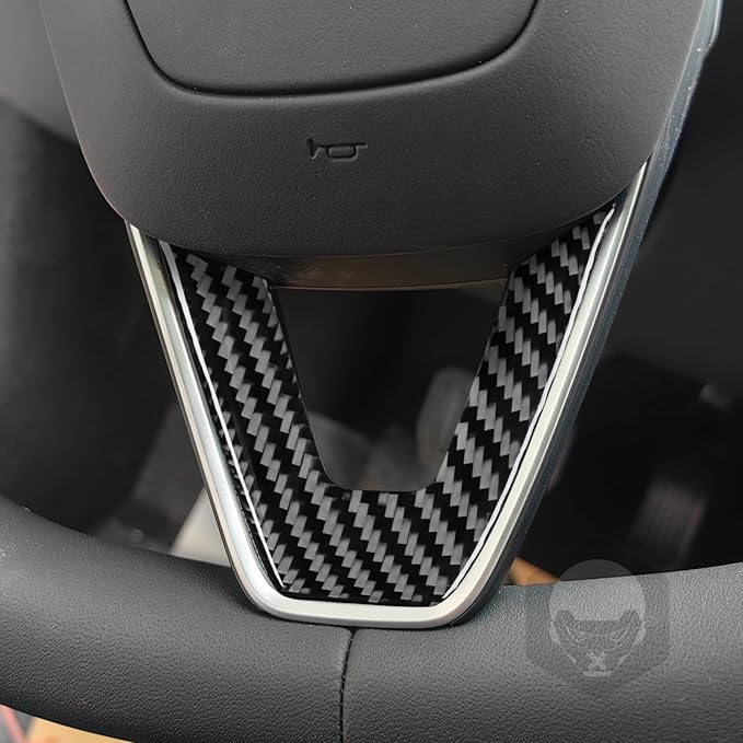 Carbon Fiber Stickers Car Wheel Interior Decoration Compatible with Tesla Model 3 Accessories 2024 2025 Decorative Stickers