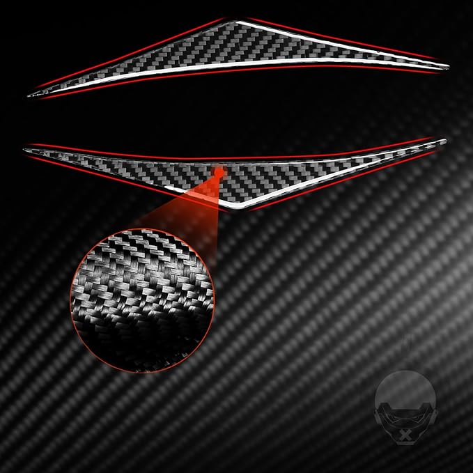 Carbon Fiber Stickers Rear Taillight Eyebrow Eyelid Eye Lid Decoration Sticker Car Exterior Trim Compatible with Tesla Model 3 2024 Accessories Overlay Decal Cover