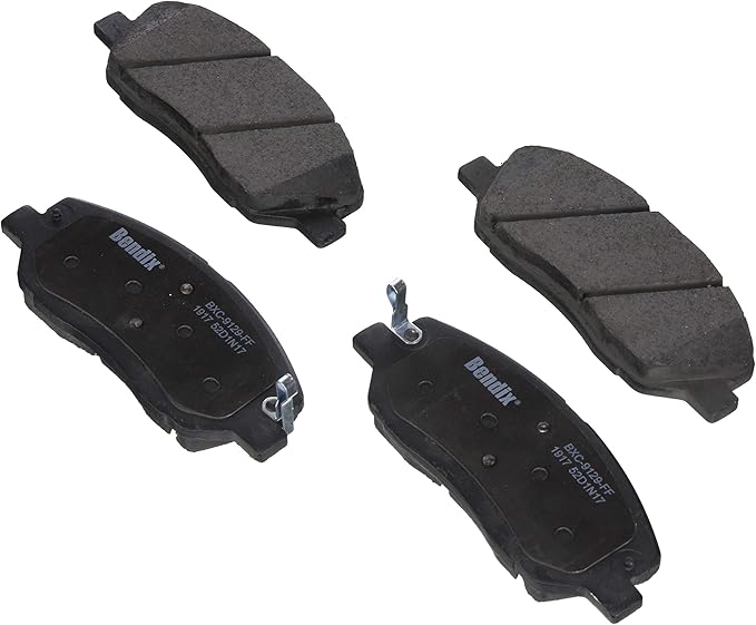 Bendix Priority1 CFC1917 Ceramic Front Brake Pads for Hyundai Santa Fe 2018-2017, Santa Fe XL 2019-2017