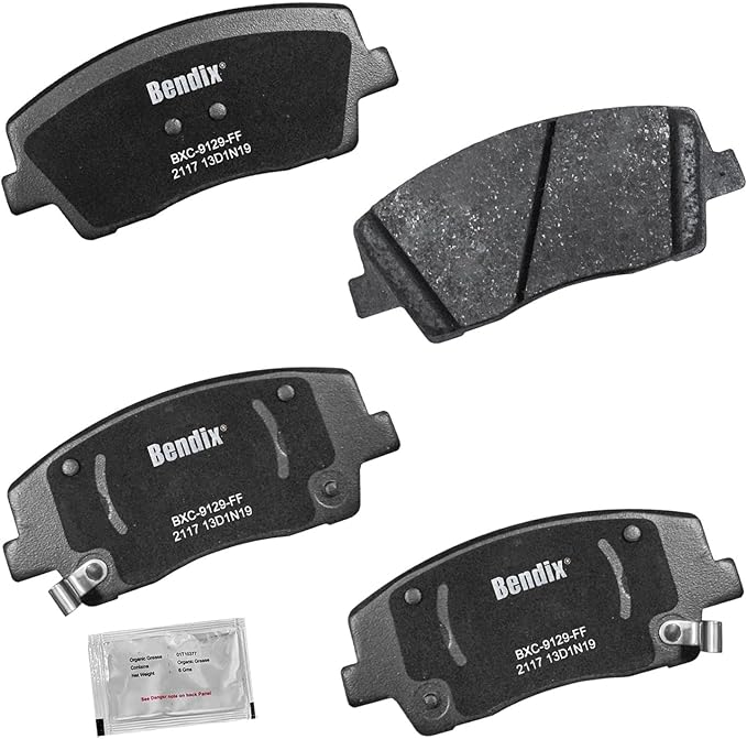 Bendix Priority1 CFC2117 Ceramic Front Brake Pads compatible with Genesis G70 2023-2019, Kia Stinger 2022-2018