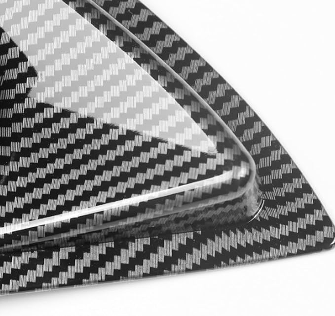 Window Louvers Fits for Tesla Model Y 2021 2022 2023 2024 2025 Accessories Rear Side Window Louvers Windshield Sun Shade Cover Auto Exterior Decoration Trim Accessories(Carbon Fiber)