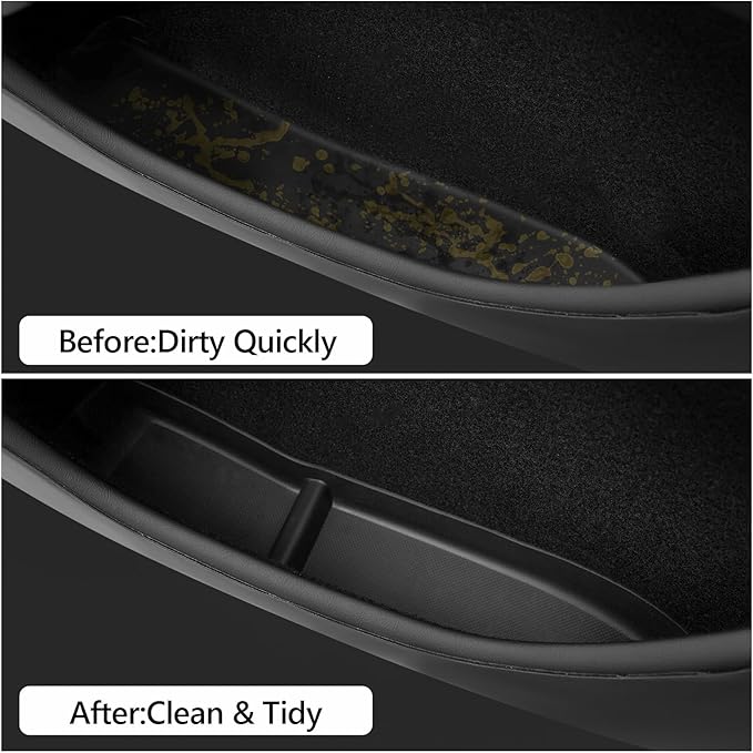 2025 Model 3 Highland Door Side Storage Box Organizer, Front & Rear Door Pocket Liners Slot Insert Tray Protector Non-Slip Liner TPE Compatible 2024-2026 Accessories