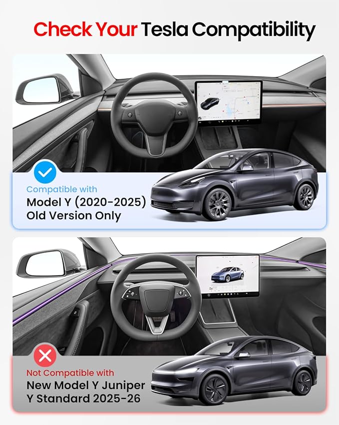 REEVAA 2025 Upgrade Tesla Model Y Sunshade Roof [No Gaps, No Sagging] Tesla Y Accessories Heat Insulation Foldable Glass Sunroof Cover for Model Y 2021-2025 (Not Fit New Y Juniper), 2PCS, Black