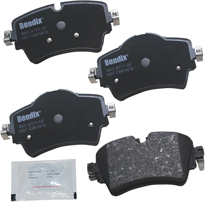 Bendix Priority1 CFC1801 Disc Brake Pad Set Ceramic for Mini Cooper 2019-2014, Cooper 2021, Cooper Clubman 2019-2016