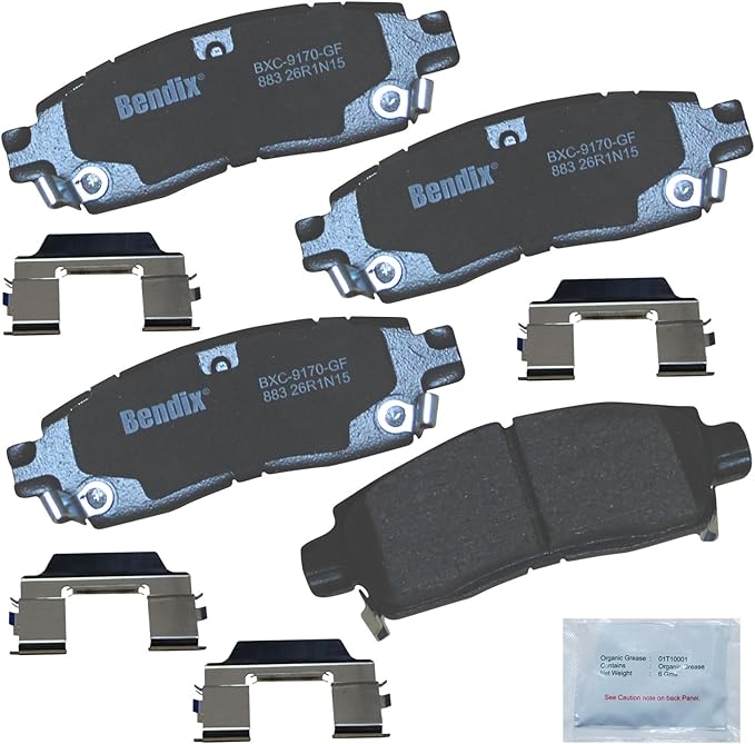 Bendix Priority1 CFC883 Rear Brake Pads fits select Buick Enclave, Rainier, Cadillac XTS, Chevrolet SSR, Trailblazer, Traverse, GMC Acadia, Envoy, Isuzu Ascender, Oldsmobile Bravada, Saturn Outlook