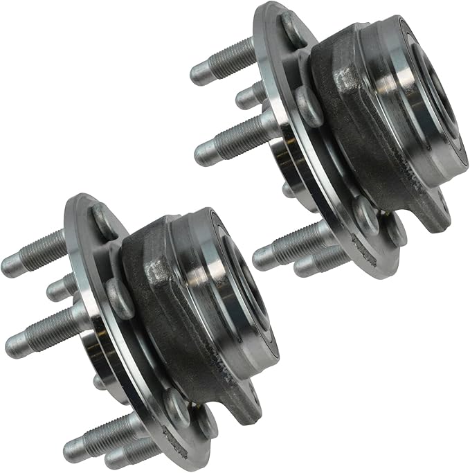 TRQ Driver and Passenger Side Wheel Bearing and Hub Assembly Set 2 Piece Compatible with 2010-2016 Cadillac SRX 2011 Saab 9-4X