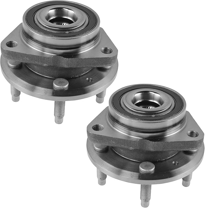 TRQ 2 Piece Front Wheel Bearing & Hub Assembly Set Compatible with 2011-2015 Chevrolet Cruze 2016 Cruze Limited