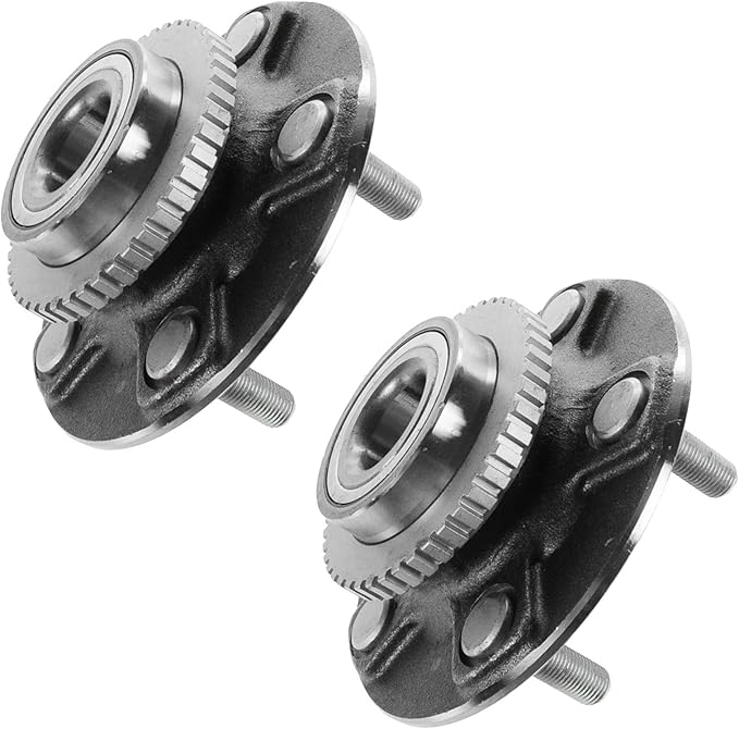 TRQ Rear Wheel Bearing and Hub Assembly Set 2 Piece Compatible with 1995-1999 Nissan Maxima 4 Wheel ABS 1996-1999 Infiniti I30