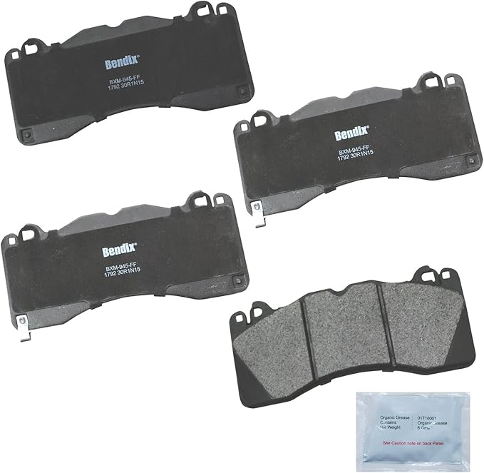 Bendix Priority1 CFM1792 Semi-Metallic Front Brake Pads for Ford Mustang 2023-2015
