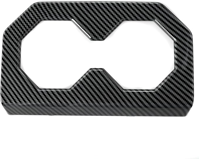 Barong for Tesla Cybertruck Accessoriess Interior Stickers Car Rear Seat Cup Holder Cover Trim Frame Decal Carbon Fiber Pattern