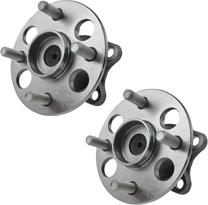 TRQ Rear Left and Right Wheel Bearing and Hub Assembly Set 2 Piece Compatible with 12-19 Toyota Prius C 08-11 Yaris 2007 Yaris ABS 12-14 Yaris Japan Built Models 1st VIN Digit J 2013 Scion iQ EV