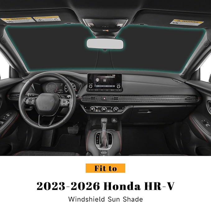 Car Windshield Sun Shade for Honda 2023 2024 2025 2026 HRV HR-V Accessories (OEM Design) Reflective Foldable Heat Insulation Sunshade for Ultimate Protection