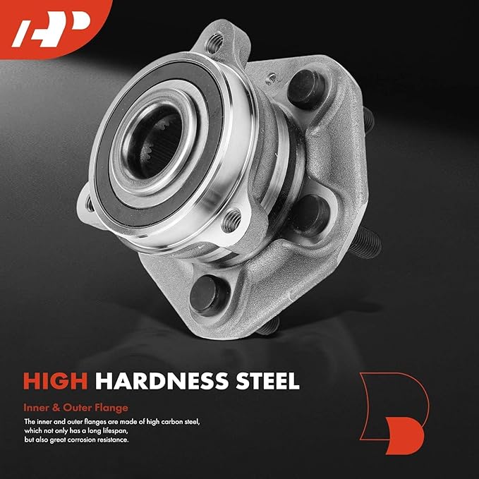 A-Premium Front Wheel Bearing and Hub Assembly with 5-Lug Compatible with Tesla Model 3 2018-2022, Model Y 2020-2022, AWD only