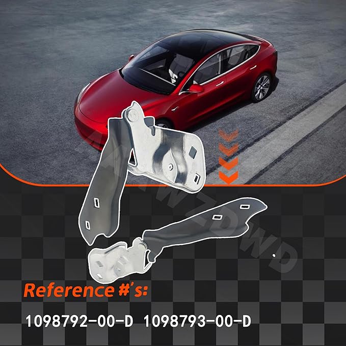 for Tesla Model 3 Hood Hinges 2017-2023 Left and Right Car Hood Hinge Replacement#1098792-00-D 1098793-00-D(1 Pair)