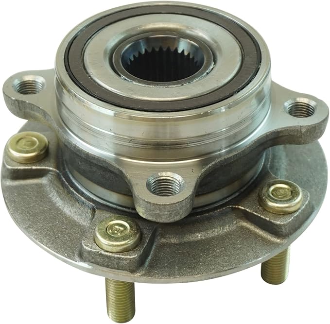 TRQ Front Left and Right Wheel Bearing and Hub Assembly Set 2 Piece Compatible with 09-15 Mitsubishi Lancer Ralliart 10-15 Lancer Evolution MR 10-15 Lancer Evolution GSR 12-15 Lancer SE