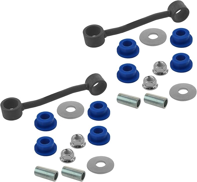 TRQ Front & Rear Sway Bar Stabilizer Link Set Compatible with 2007-2011 Dodge Nitro 2008-2012 Jeep Liberty