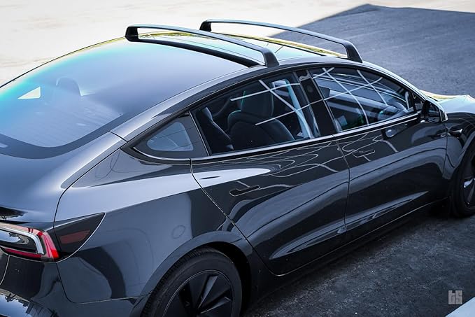 Tesloid.com Aluminum Roof Rack Cross Bars for Tesla Model 3