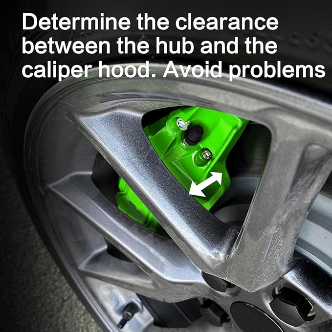 Brake Caliper Covers Set of 4 Compatible with for Tesla model 3 Accessories.2017-2023 18/19 inch Wheel Hub Brake Caliper Covers -Fit Tesla Model 3 Green Brake Caliper (Fluorescent green)