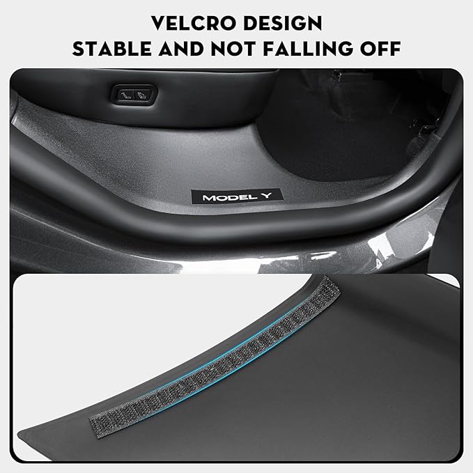 8PCS Door Sill Protector for Tesla Model Y Juniper Door Sill Guards Anti-Kick Full Protect Door Entry Cover for 2025-2026 New Model Y Accessories(Non-Destructive Installation)