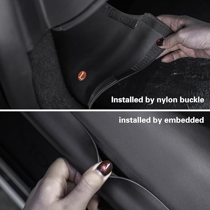 for Model Y Juniper 2025 2026 Door Sill Protector Front and Rear Seamless Full Protection Door Entry Guard Pedal Kick Protection Strip Accessories 2PCS