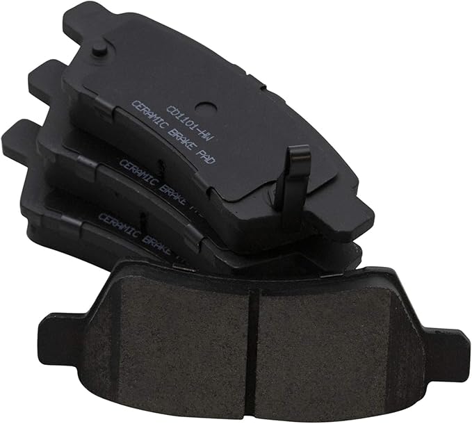 TRQ Rear Brake Pads Ceramic Compatible with 2005-2012 Nissan Pathfinder 2006-2007 Xterra