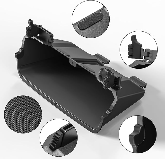 Topfit Tesla Model 3 Y Under Screen Storage Box，Center Console Organizers Tray for Tesla Model Y Juniper and Model 3 Highland Accessories 2025-2026