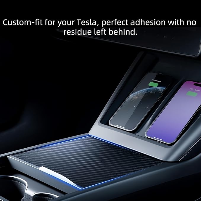frani Center Console Wrap (Genuine Carbon Fiber Edition) Designed for Tesla Model 3 Highland 2024-2026/Model Y Juniper 2025-2026,Tesla Center Console Cover for Model 3/Y Refresh