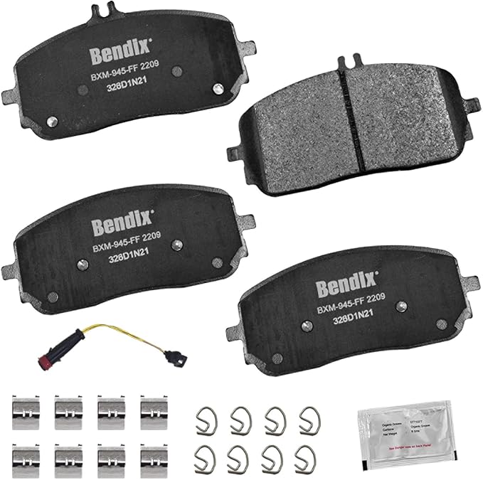 Bendix Priority1 CFM2209 Semi-Metallic Front Brake Pads for Select Models Mercedes-Benz A200,A220,CLA200,CLA250,EQB 250,EQB 300,EQB 350,G550,GLA250,GLB250,GLE350