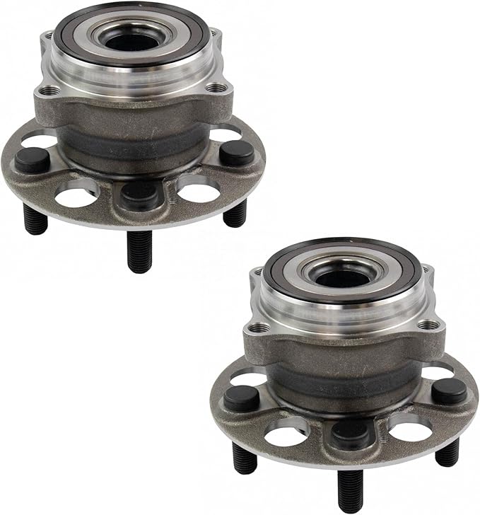 TRQ Rear Left and Right Wheel Bearing and Hub Assembly Set 2 Piece Compatible with 2017-2020 Honda Ridgeline All Wheel Drive 2021 Ridgeline 2022 Ridgeline All Wheel Drive 2023 Ridgeline