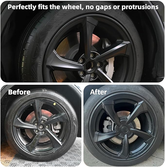 19 in Rim Protector for Model Y Juniper 19" Crossflow Wheel Cover All-in-one Car Tire Trim Ring Rim Case Hubcap for Tesla ModelY 2025 2026 Juniper Accessories