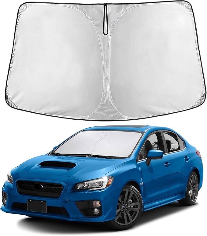 EcoNour Windshield Sunshade for Subaru Impreza WRX 2017-2021 2022 2023, Sun Visor for Front Windshield & Window Sun Shade Cover, UV Heat Blocker & Protector, Car Accessories