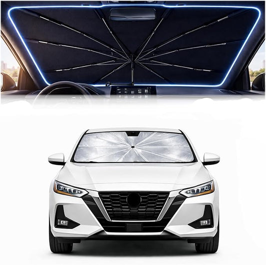 2026 Upgraded Car Windshield Sun Shade Umbrella - Custom-Fit for Ni-s-s-an Altima 2019-2026 Umbrella Sunshade,Easy Install,UV Protection & Heat Reflective,Keep Interior Cooler with Storage Bag