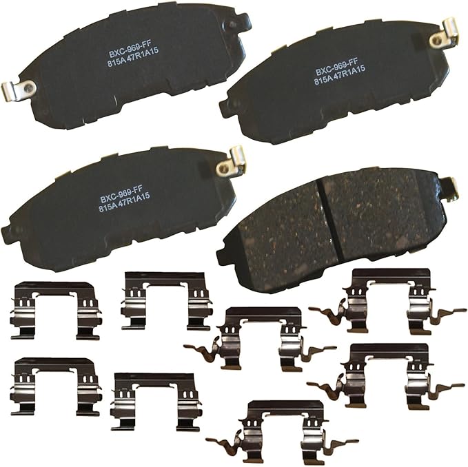 Bendix Premium SBC815A Ceramic Front Brake Pads for Select Models INFINITI I35, Nissan Altima, Cube, Maxima, Sentra, Versa, Renault Safrane, Suzuki SX4, SX4 Crossover
