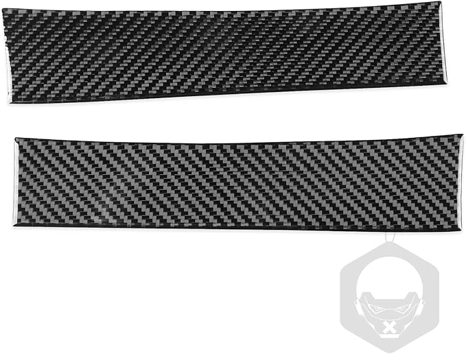 Carbon Fiber Stickers Center Console Panel on Both Sides Decoration Sticker Car Interior Trim Compatible with Tesla Model 3 2024 Accessories Anti-Scratch Protective Pad