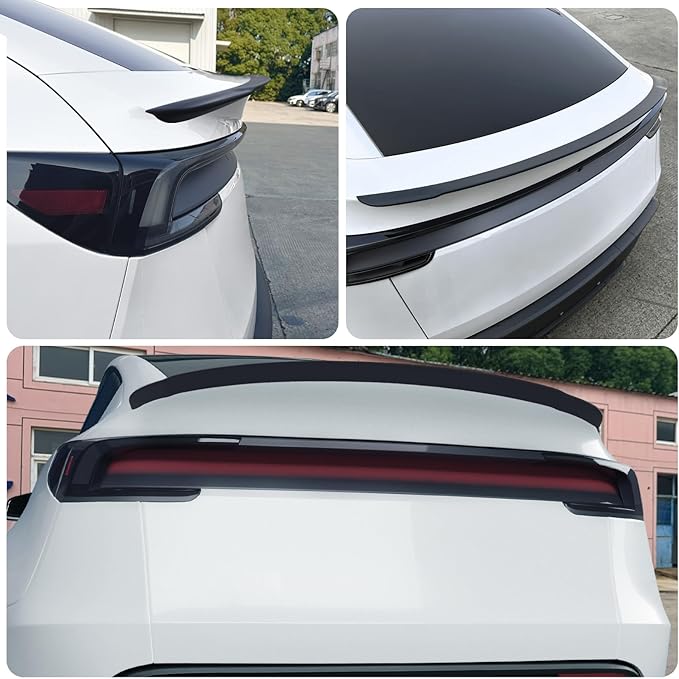 Spoiler Fit for Tesla Model Y Juniper 2025 2026, Rear Spoiler Wing ABS OEM Rear Trunk Lip Sporty Appearance Model Y Accessories, Matte Black