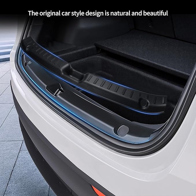 New Upgrade Rear Bumper Guard for Tesla Model Y Juniper 2025-2026 ABS Material, Prevent Scratches, Easy Installation - Trunk Bumper Protector Accessories for Tesla Juniper