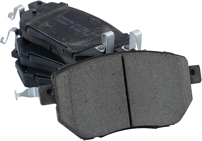 TRQ Front Brake Pads Ceramic Hardware Wear Sensor Compatible with 2003-2005 Infiniti FX35 2003-2005 FX45 2005-2006 Nissan Altima 2004-2008 Maxima 2003-2011 Murano